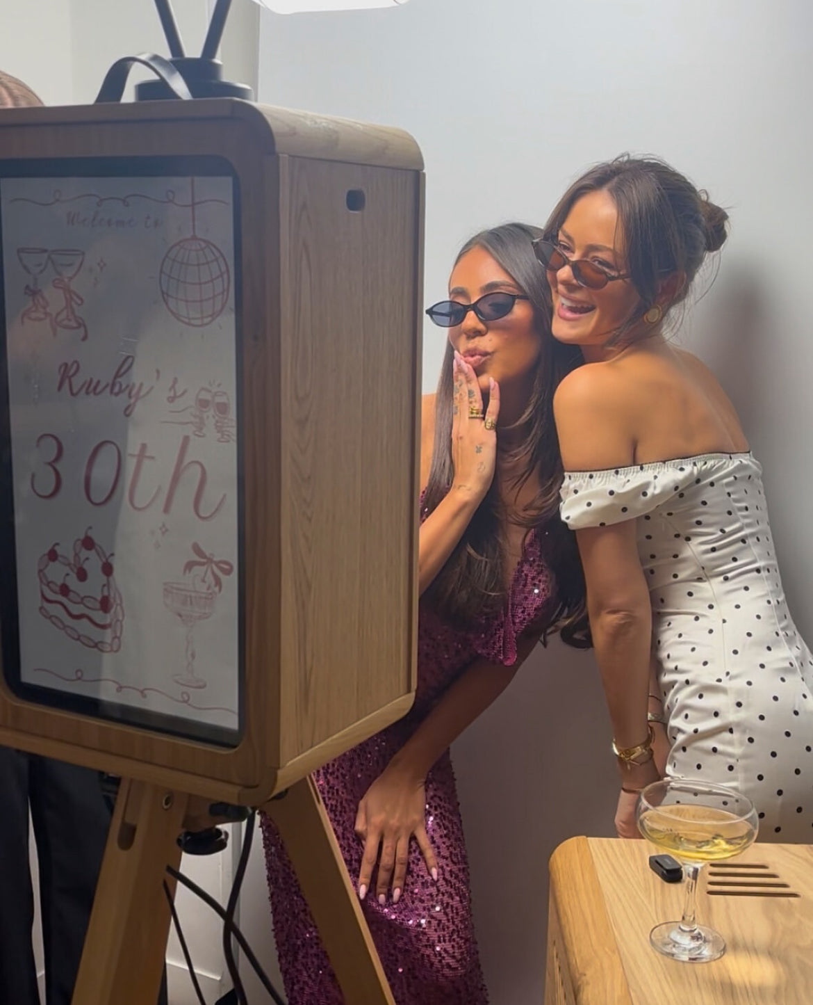Luxury Glam Wooden Photo Booth Hire Brisbane